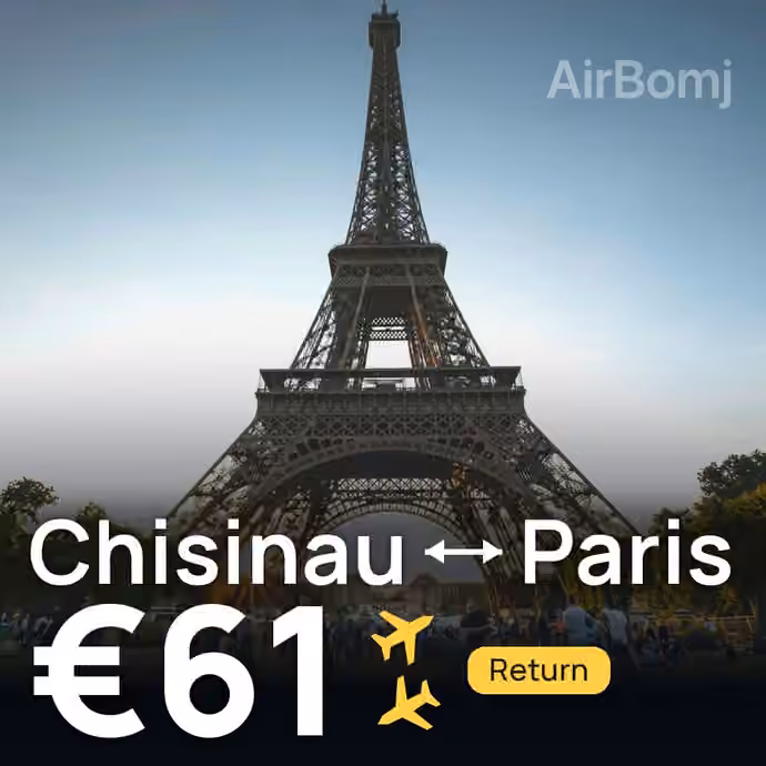 Chisinau → Paris for €61