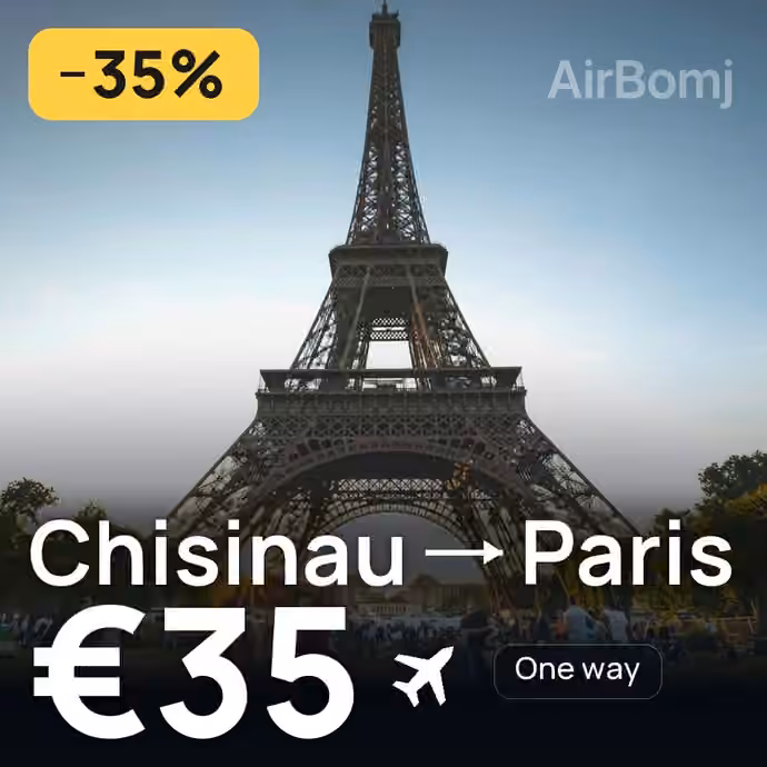 Chisinau → Paris for €35