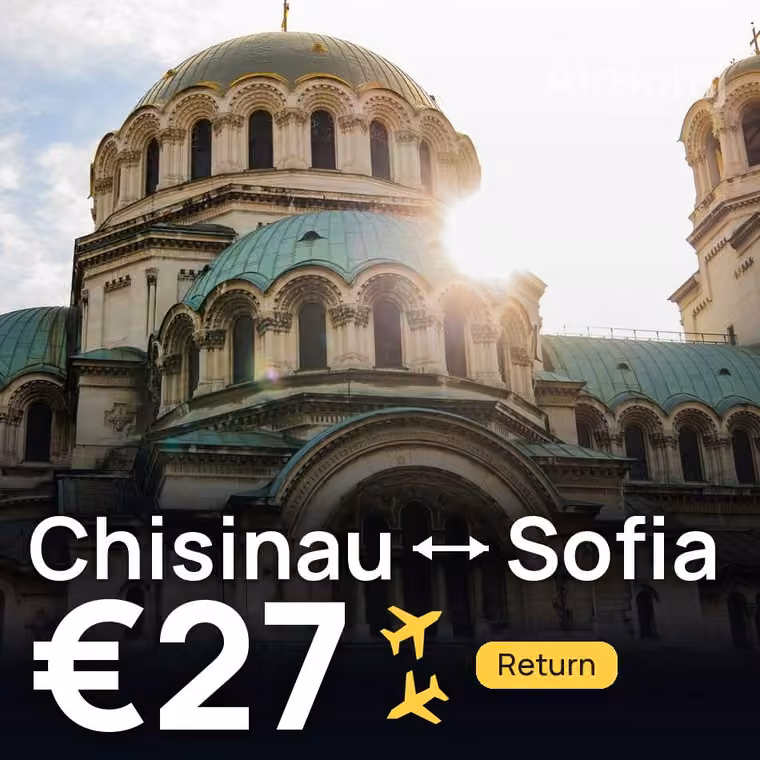 Chisinau → Sofia for €27
