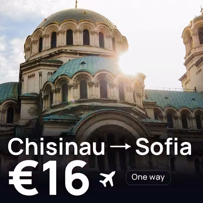 Chisinau → Sofia for €16