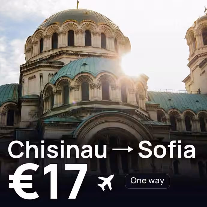 Chisinau → Sofia for €17