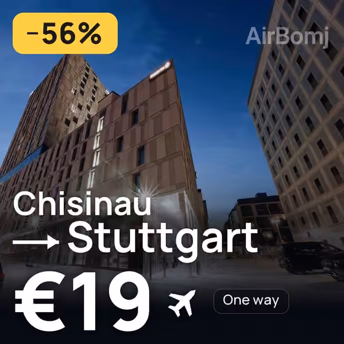 Chisinau → Stuttgart for €19