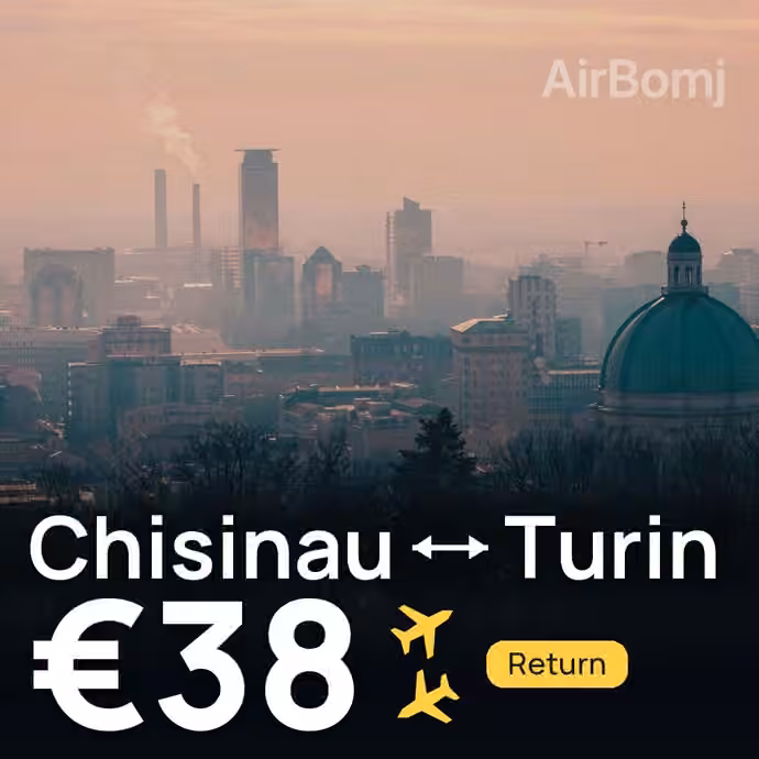 Chisinau → Turin for €38