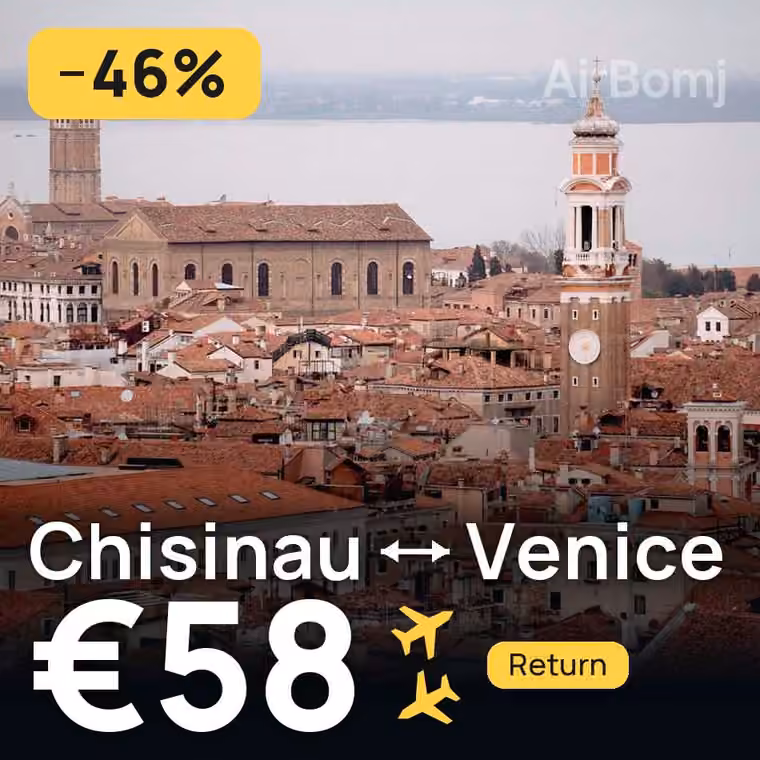 Chisinau → Venice for €58