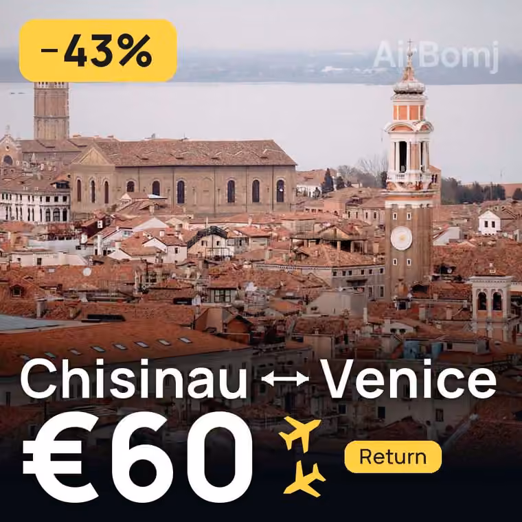 Chisinau → Venice for €60
