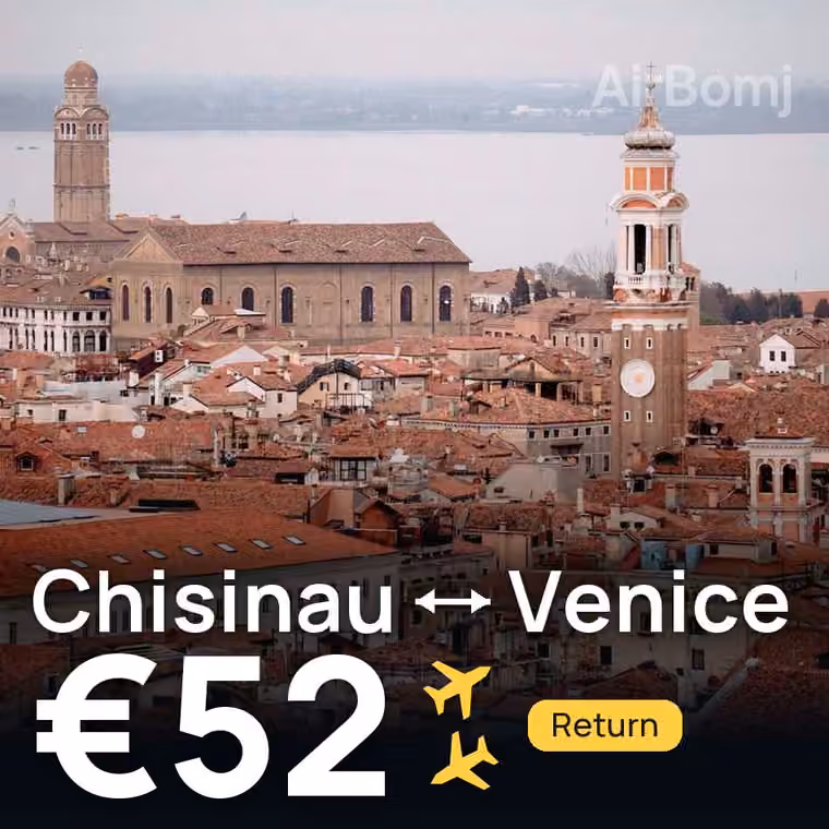 Chisinau → Venice for €52