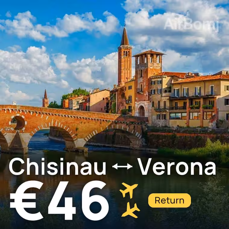 Chisinau → Verona for €46
