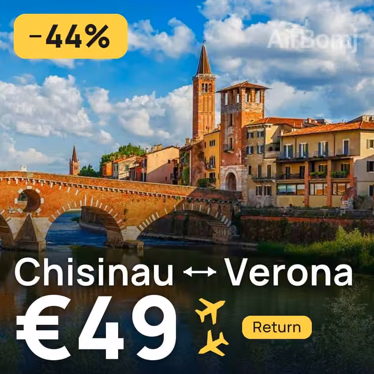 Chisinau → Verona for €49