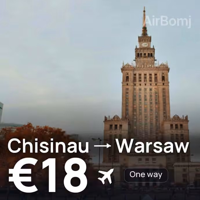 Chisinau → Warsaw for €18