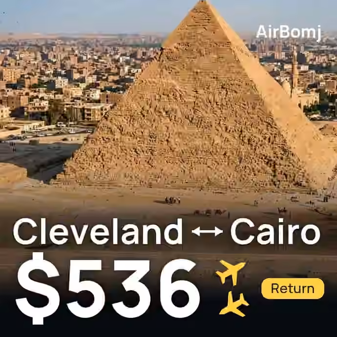 Cleveland → Cairo for $536