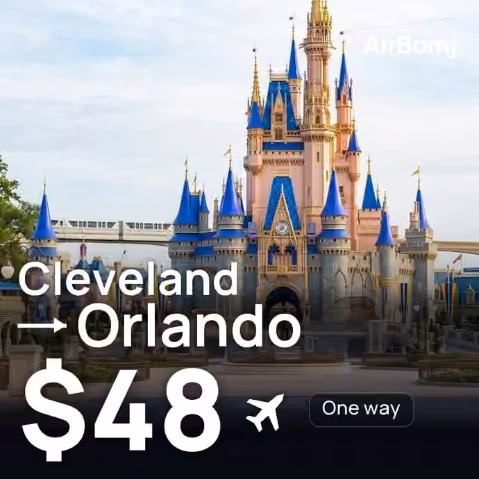 Cleveland → Orlando for $48