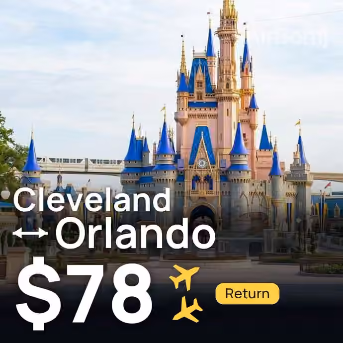 Cleveland → Orlando for $78
