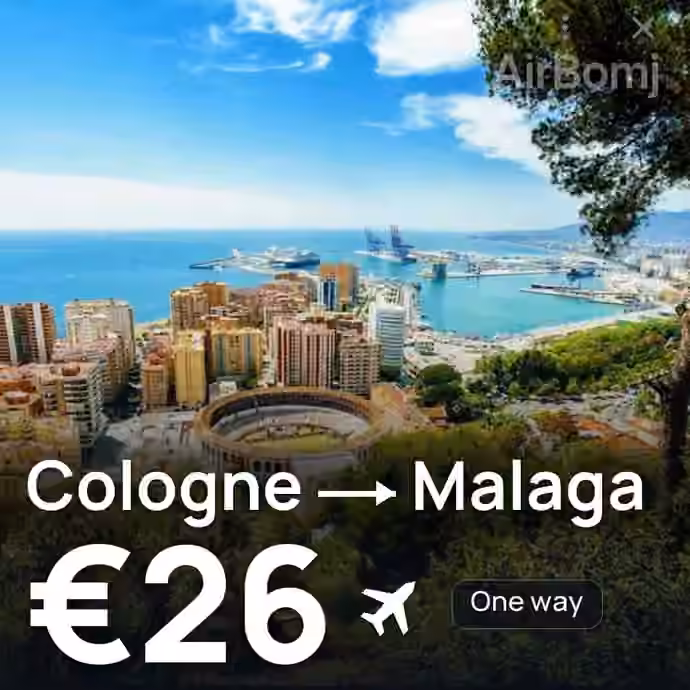 Cologne → Malaga for €26