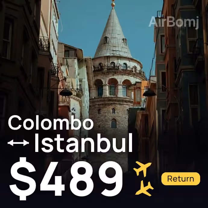 Colombo → Istanbul for $489