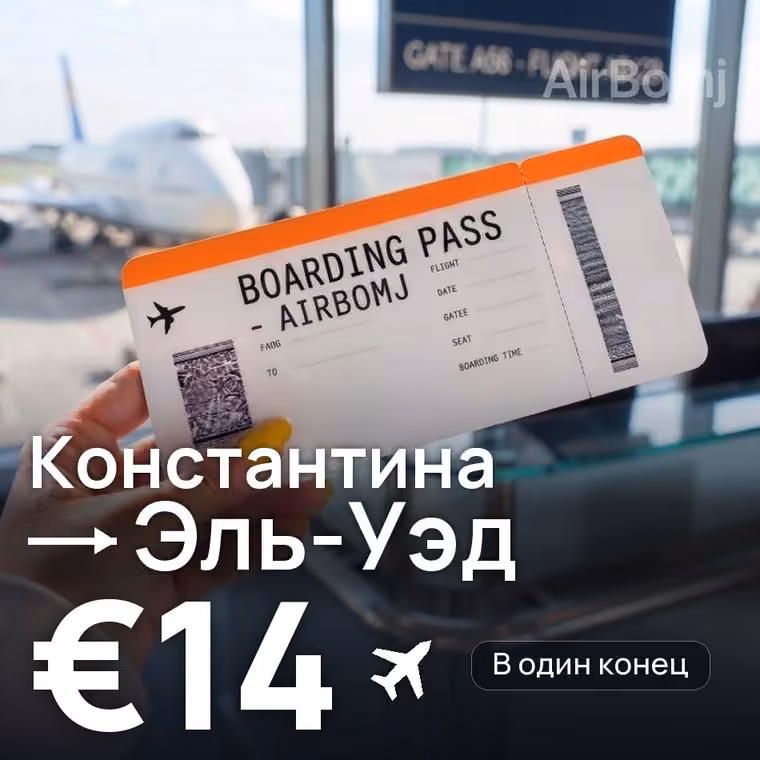 Константина → Эль-Уэд — лучшая цена €14