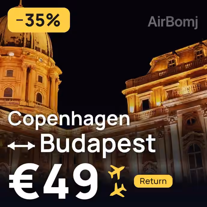 Copenhagen → Budapest for €49