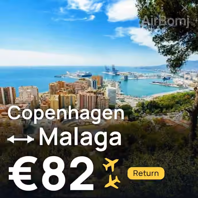 Copenhagen → Malaga for €82