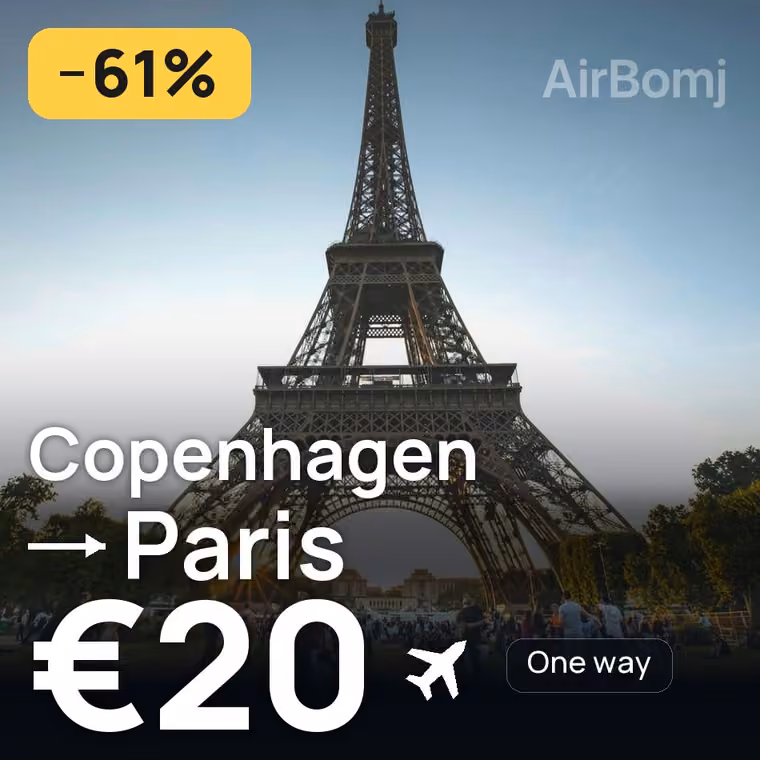 Copenhagen → Paris for €20
