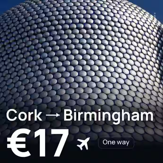 Cork → Birmingham for €17