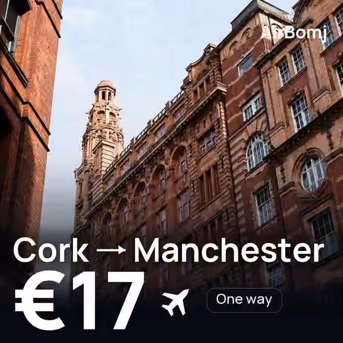 Cork → Manchester for €17