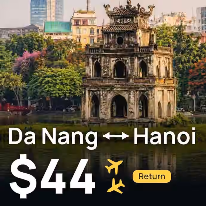 Da Nang → Hanoi for $44