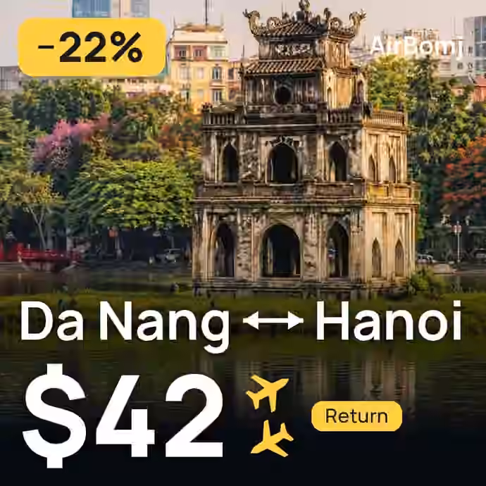 Da Nang → Hanoi for $42