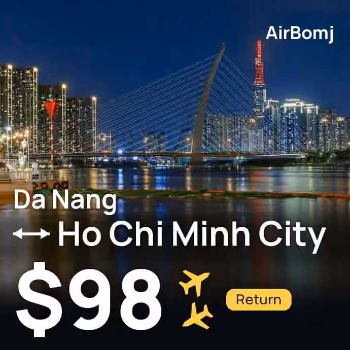 Da Nang → Ho Chi Minh City for €86