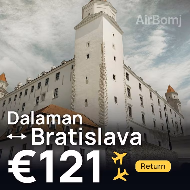 Dalaman → Bratislava for €121