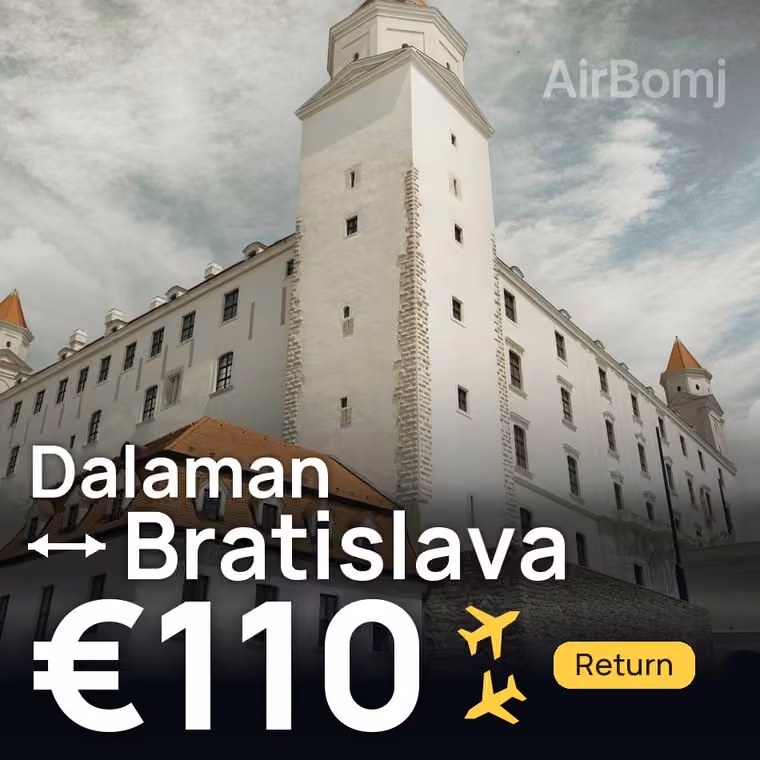 Dalaman → Bratislava for €110
