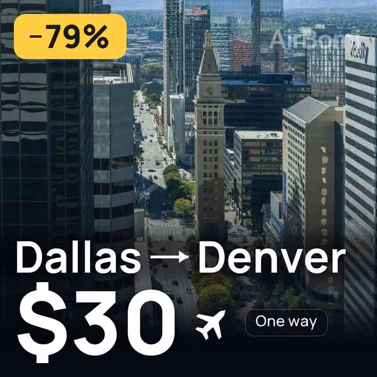 Dallas → Denver for $35