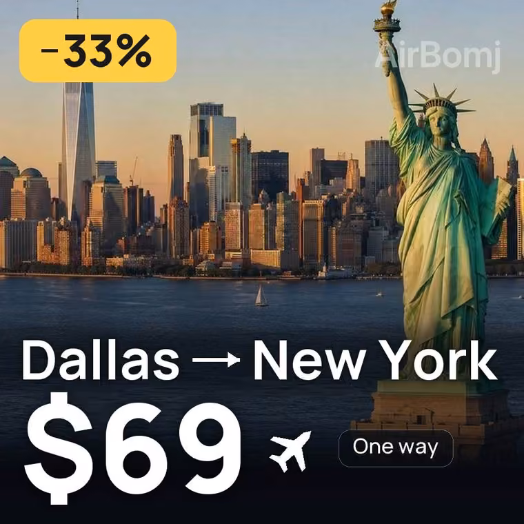 Dallas → New York for $69
