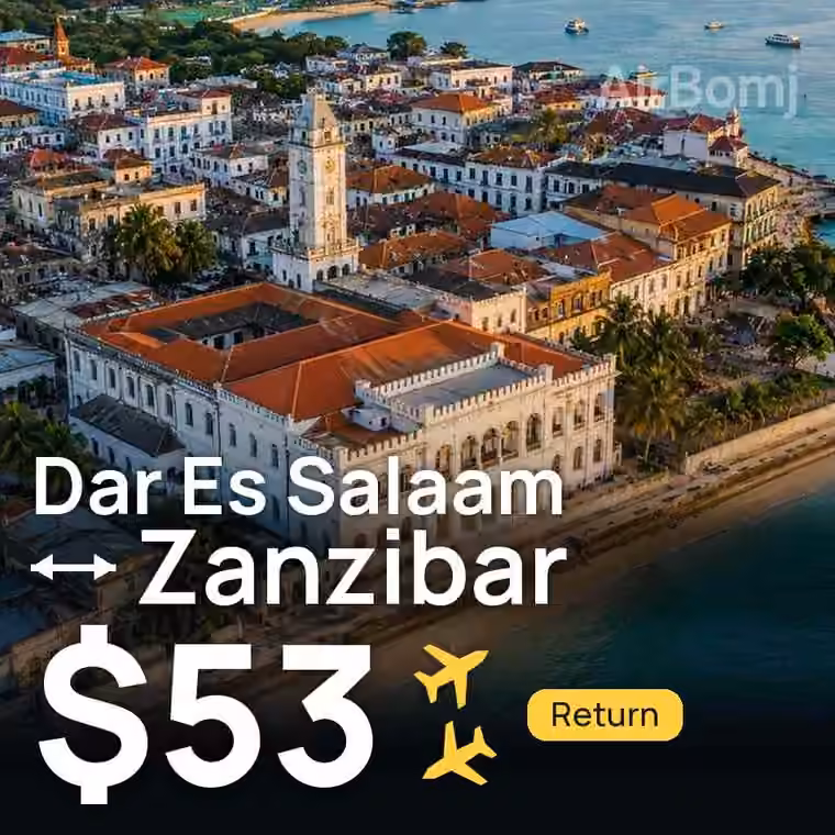 Dar Es Salaam → Zanzibar for $56