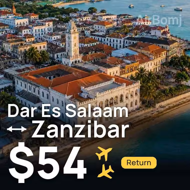 Dar Es Salaam → Zanzibar for $54