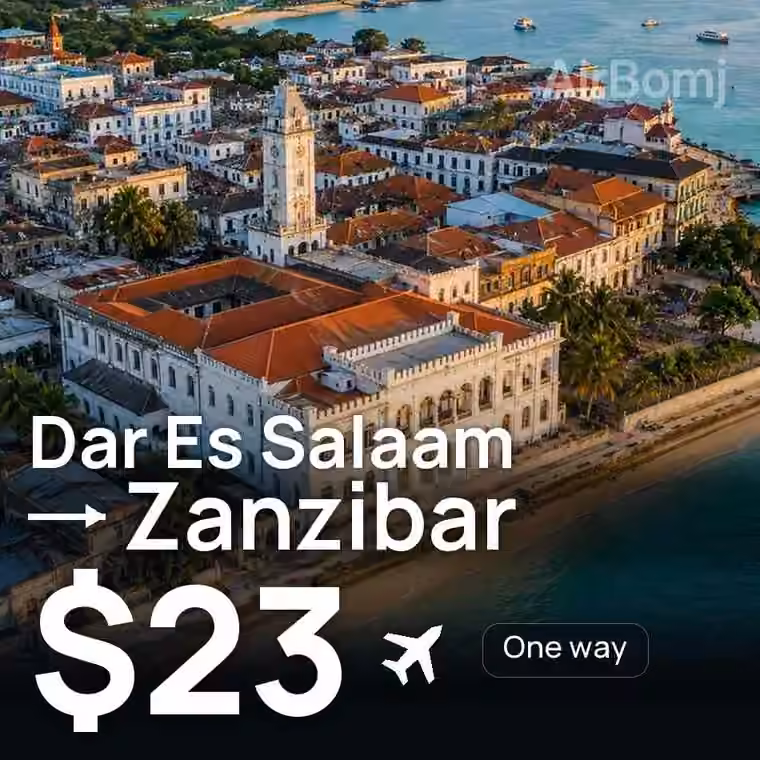 Dar Es Salaam → Zanzibar for $26