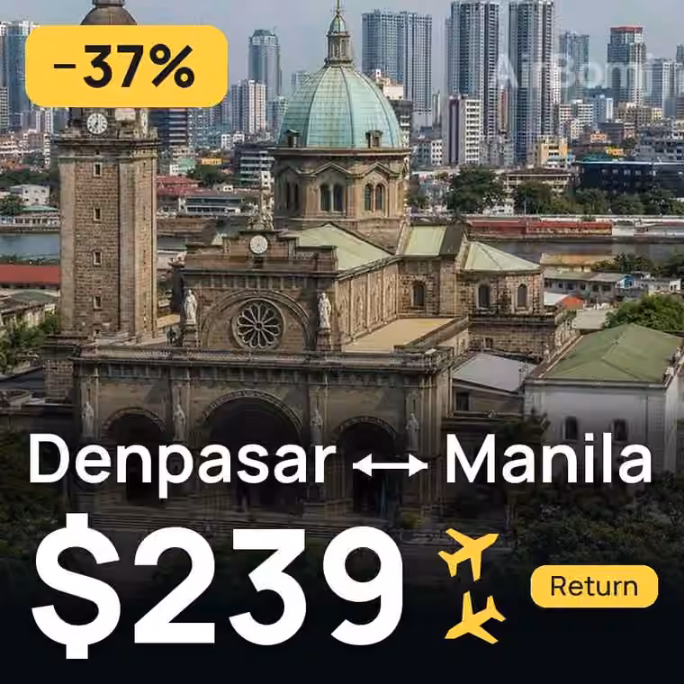 Denpasar (Bali) → Manila for $239