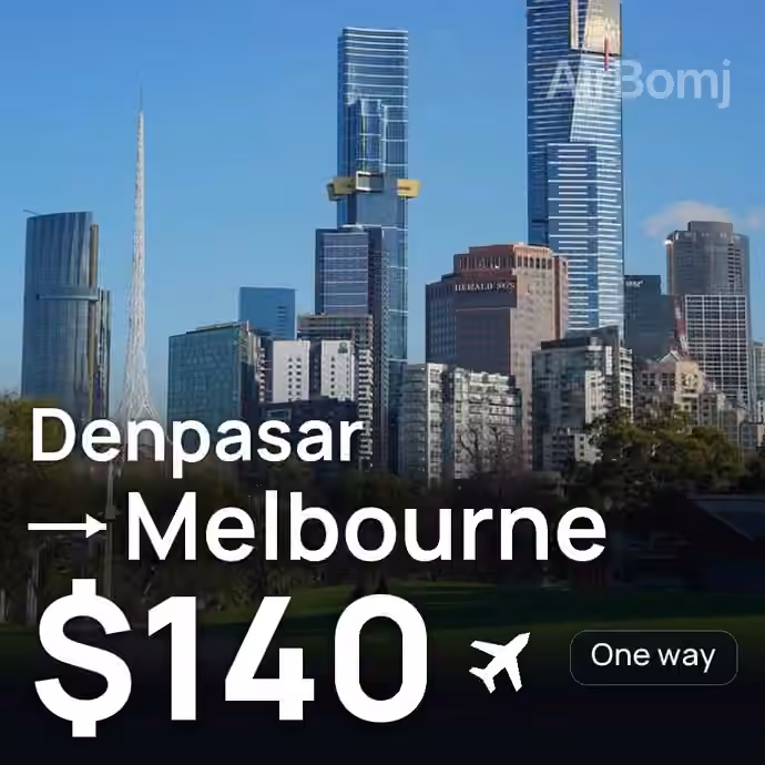 Denpasar (Bali) → Melbourne for $140