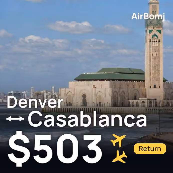 Denver → Casablanca for $503