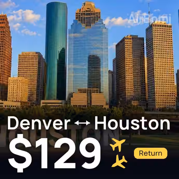 Denver → Houston for $129
