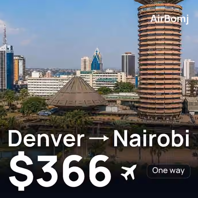 Denver → Nairobi for $366