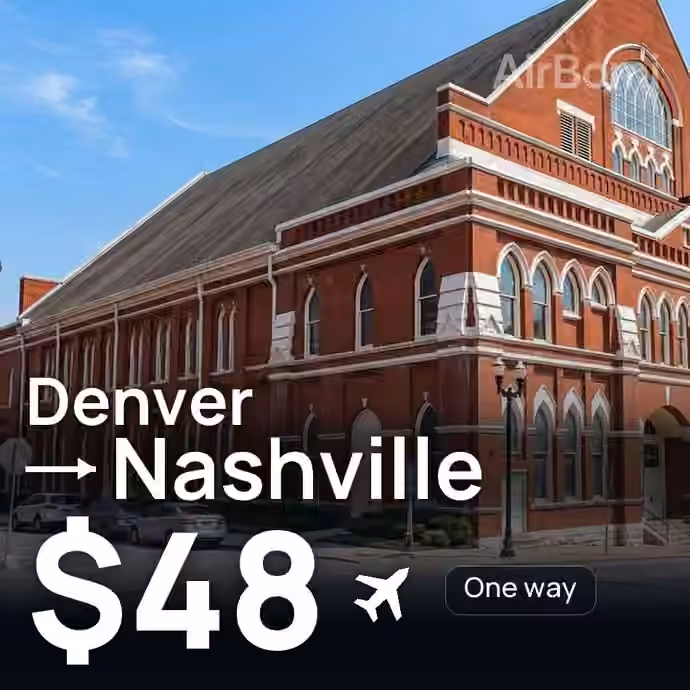 Denver → Nashville for $48