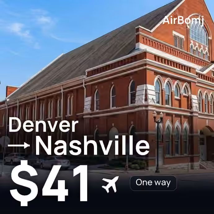 Denver → Nashville for $41