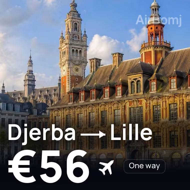 Djerba → Lille for €56