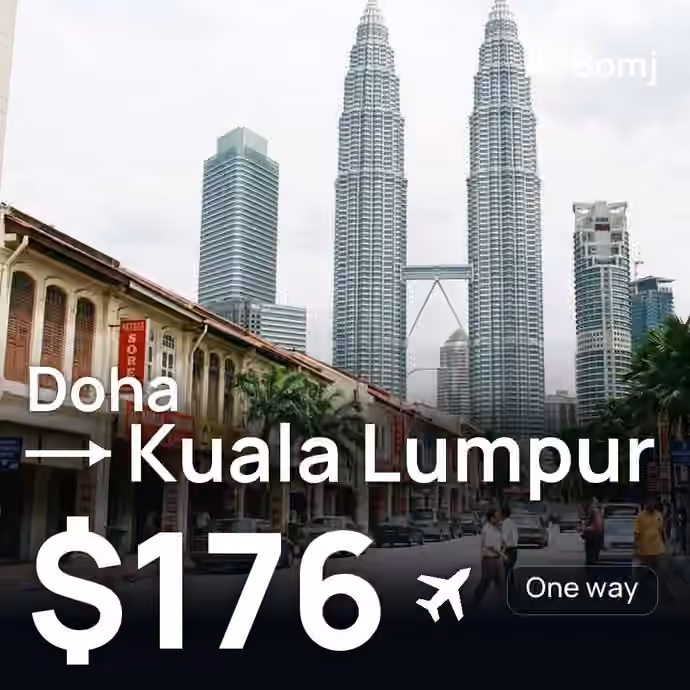 Doha → Kuala Lumpur for $176