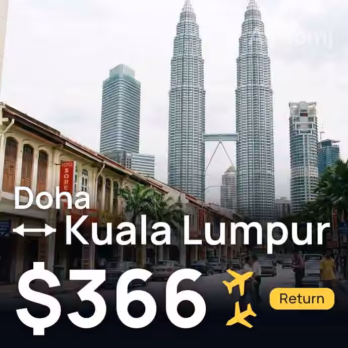 Doha → Kuala Lumpur for $366