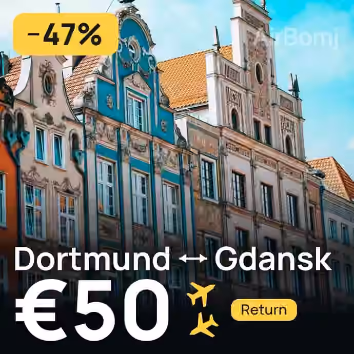 Dortmund → Gdansk for €50