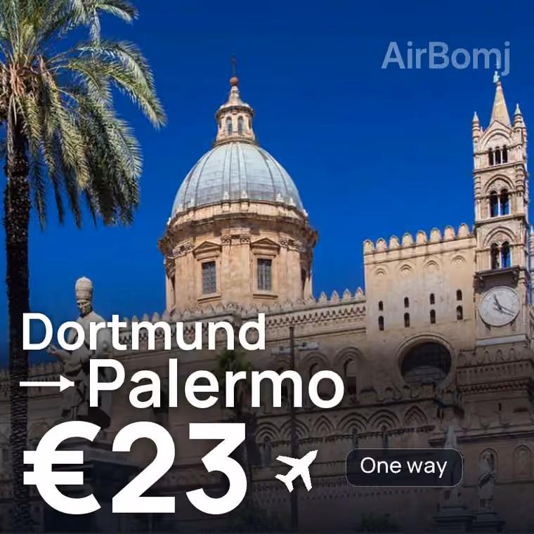 Dortmund → Palermo for €23