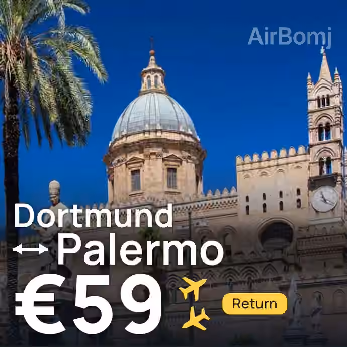 Dortmund → Palermo for €59