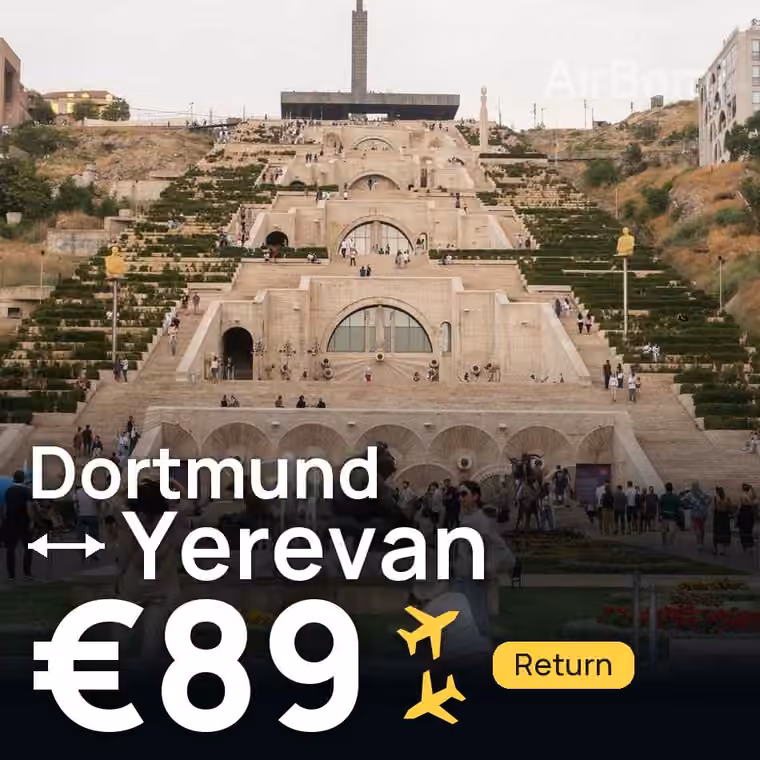 Dortmund → Yerevan for €89