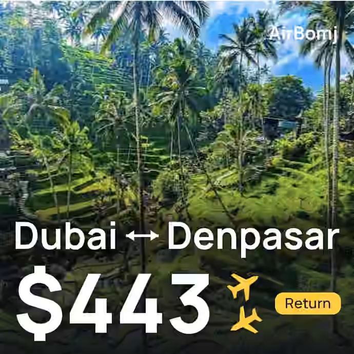 Dubai → Denpasar (Bali) for $443