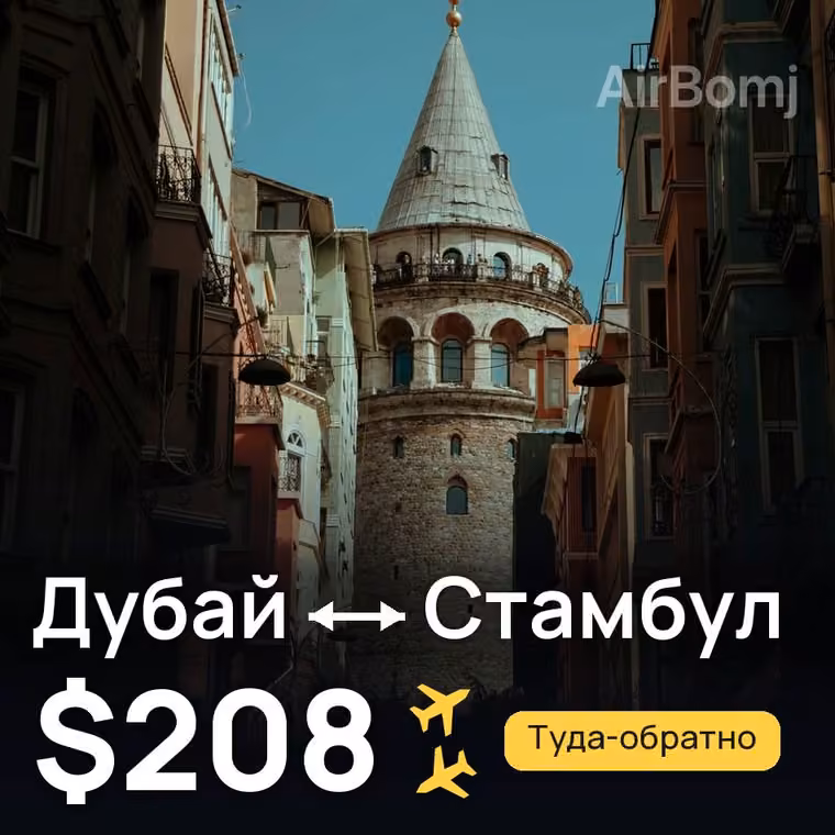 Дубай → Стамбул за $219